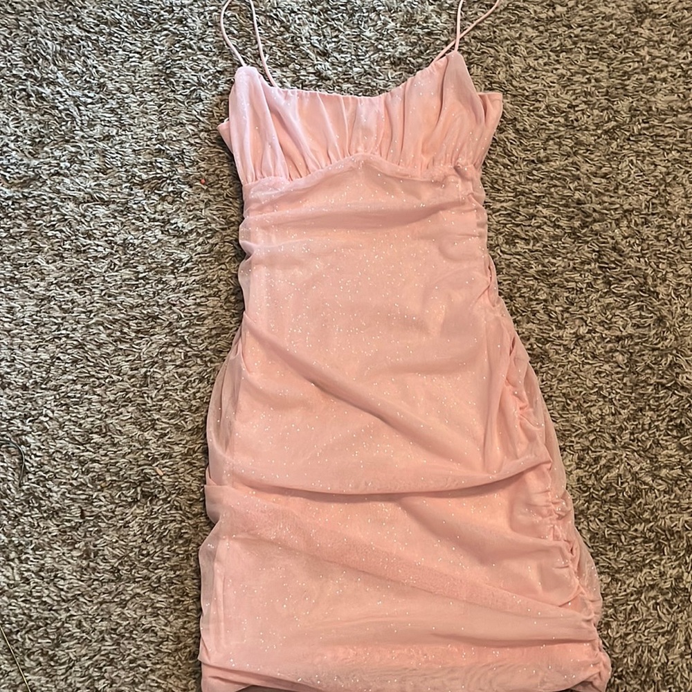 Light Pink Sparkly Windsor Hoco Dress